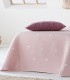 COLCHA JACQUARD ARONA C/04 ROSA