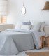 COLCHA JACQUARD MERCA C/03 GRIS