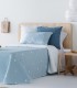 COLCHA JACQUARD ARONA C/03 AZUL
