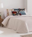 EDREDÓN JACQUARD CLAVEL C/02 BEIGE