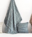 MANTA PLAID CHENILLA + 2 COJINES