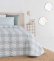 COLCHA ESTAMPADA MORA C/01 AQUA