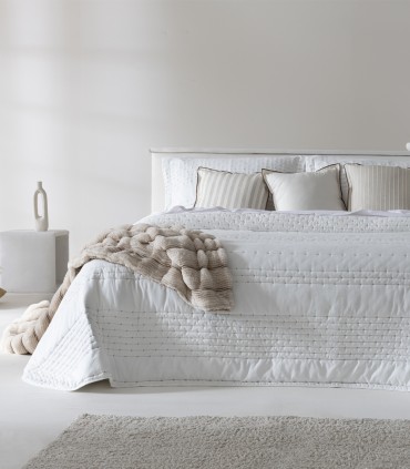 EDREDÓN JACQUARD CRUZ BLANCO